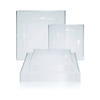 Kaya Collection 6.5" Clear Square Plastic Cake Plates (120 Plates) Image 4