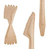 Kaya Collection 6.5" Natural Birch Eco-Friendly Disposable Dinner Knives (600 Knives) Image 1