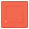 Kaya Collection 6.5" Tropical Coral Square Plastic Cake Plates (120 Plates) Image 1