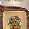 Kaya Collection 6" Square Palm Leaf Eco Friendly Disposable Appetizer/Salad Plates (100 Plates) Image 3