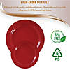 Kaya Collection 7.5" Solid Red Holiday Round Disposable Plastic Appetizer/Salad Plates (120 Plates) Image 3