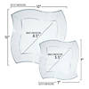 Kaya Collection 7" Clear Wave Plastic Appetizer/Salad Plates (120 Plates) Image 2