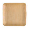 Kaya Collection 8" Square Palm Leaf Eco Friendly Disposable Buffet Plates (100 Plates) Image 1