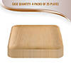 Kaya Collection 8" Square Palm Leaf Eco Friendly Disposable Buffet Plates (100 Plates) Image 3