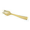 Kaya Collection Gold Disposable Plastic Serving Forks (60 Serving Forks) Image 1