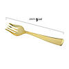 Kaya Collection Gold Disposable Plastic Serving Forks (60 Serving Forks) Image 1