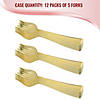 Kaya Collection Gold Disposable Plastic Serving Forks (60 Serving Forks) Image 2