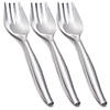 Kaya Collection Silver Disposable Plastic Serving Forks (150 Forks) Image 1