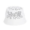 Kid&#8217;s Color Your Own Patriotic Bucket Hats - 12 Pc. Image 1