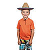 Kid&#8217;s Embroidered Woven Straw Sombreros - 12 Pc. Image 1