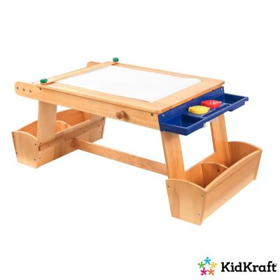 KidKraft Art Table with Drying Rack and Storage Image 1