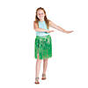 Kids' Artificial Green Grass Hula Skirt Image 1