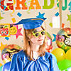 Kids Blue Matte Elementary School Graduation Mortarboard Hat Image 1