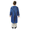 Kids' Blue Shiny Elementary School Graduation Robe Image 1