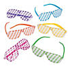 Kids Bright Color Glow-in-the-Dark Shutter Glasses - 12 Pc. Image 1