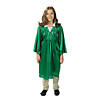 Kids' Green Shiny Elementary School Graduation Robe Image 1