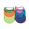 Kids' Neon Visors with Coil Band - 12 Pc. Image 1