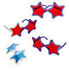 Kids Patriotic Sunlight Color-Changing Star-Shaped Sunglasses - 12 Pc. Image 1