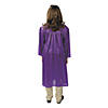 Kids' Purple Shiny Elementary School Graduation Robe Image 1