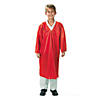 Kids' Red Shiny Elementary School Graduation Robe Image 1