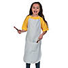Kids White Apron with Pockets Image 1