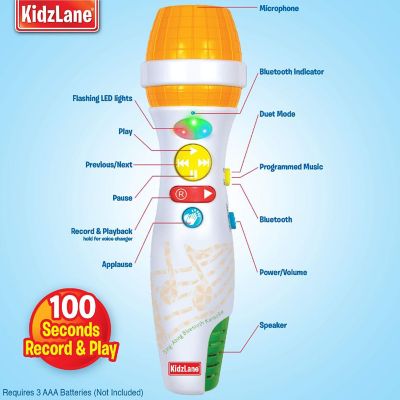 Kidzlane Bluetooth Microphone for Kids Image 2