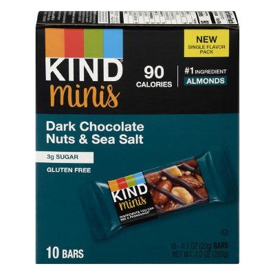 Kind - Bar Mini Dark Chocolate Nut Sea Salt - Case of 8-10/.7 OZ Image 1