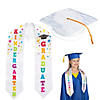 Kindergarten Congrats Grad Graduation Hat & Stole Kit - 2 Pc. Image 1