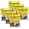 Koplow Games Assorted Color Spot 16mm Foam Dice, 12 Per Pack, 6 Packs Image 1