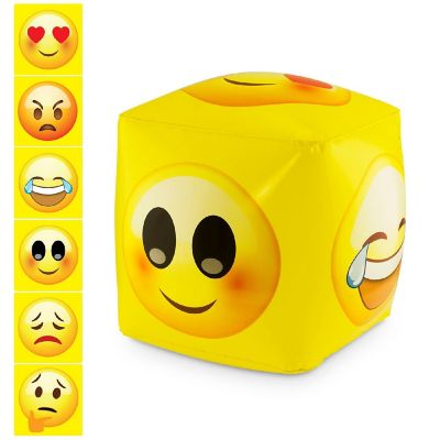 KOVOT Inflatable Emoji Emotions Cube Image 1