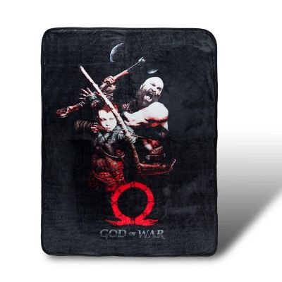 Kratos and Son God of War Lightweight Fleece Throw Blanket  45 x 60 Inches Image 1