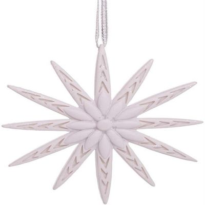 Kurt Adler E0560 Modern Snowflake Ornament w  Swarovski Elements, 4 Image 1
