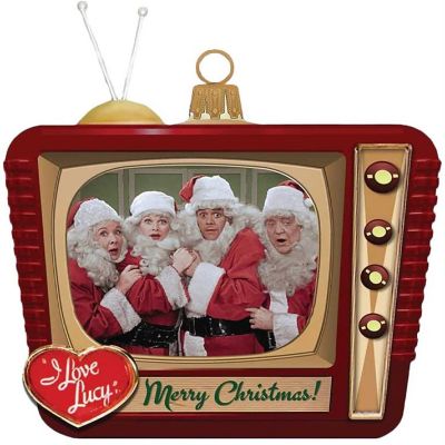 Kurt Adler LU4151 Glass Christmas Ornament, I Love Lucy TV - 2.5 inches Image 1