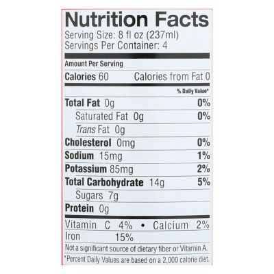 L and A Juice - All Cranberry - Case of 6 - 32 Fl oz. Image 2