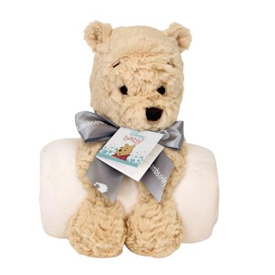 Lambs & Ivy Disney Baby Classic Winnie the Pooh Blanket & Plush Baby Gift Set Image 1