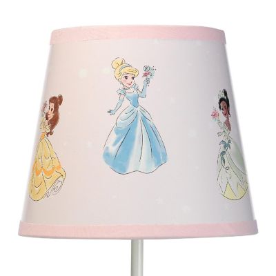 Lambs & Ivy Disney Princesses Pink Crown Nursery Lamp with Shade & Bulb Image 2