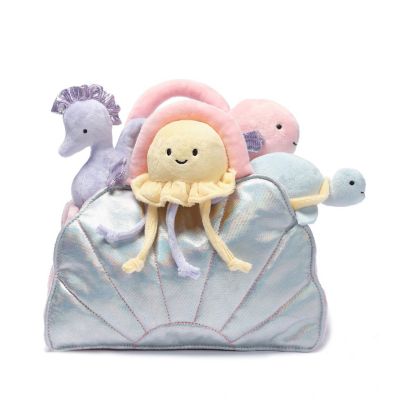 Lambs & Ivy Interactive Aquatic/Sea Shell Plush with Stuffed Animal Toys Image 3