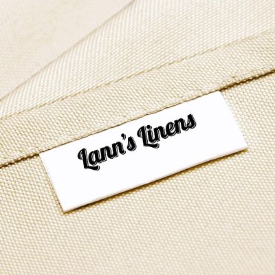 Lann's Linens 1 Dozen 17" Cloth Dinner Table Napkins for Weddings - Polyester Fabric Ivory Image 3