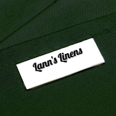 Lann's Linens 12 Dozen 17" Cloth Dinner Table Napkins for Weddings Polyester Hunter Green Image 3