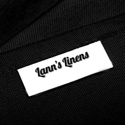 Lann's Linens 12 Dozen 20" Cloth Dinner Table Napkins for Weddings - Polyester Fabric Black Image 3