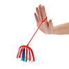 Large Flashing Patriotic Stretchy Noodle Ball YoYos - 12 Pc. Image 1