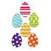 Large Hanging Easter Egg Decorations - 6 Pc. Image 1