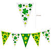 Large St. Patrick&#8217;s Day Clovers Plastic Pennant Banner  Image 1