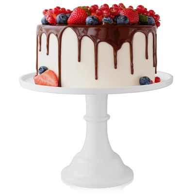 Last Confection 11" White Cake Stand, Dessert Cupcake Pedestal Display, Wedding, Birthday Party Image 1