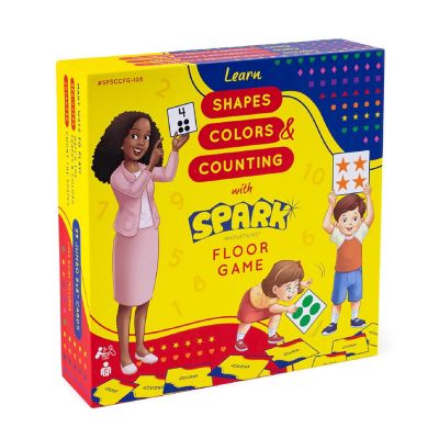 Learn Shapes, Colors and Counting Memory Matching Cards Floor Game Image 1