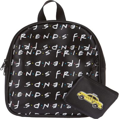 Leather Backpack with Coin Purse Friends 10.5'' Image 1