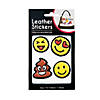 Leather Emoji Stickers - 6 Pc. Image 1