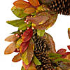 Leaves and Berries Twig Artificial Thanksgiving Wreath - 26-Inch  Unlit Image 2