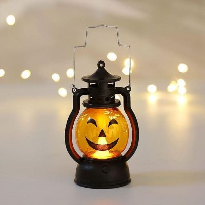 LED Halloween Pumpkin Ghost Lantern Candle Light Decoration Image 1