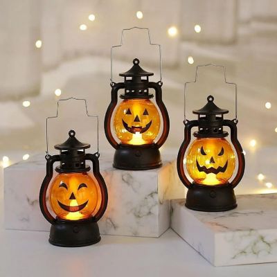 LED Halloween Pumpkin Ghost Lantern Candle Light Decoration Image 1